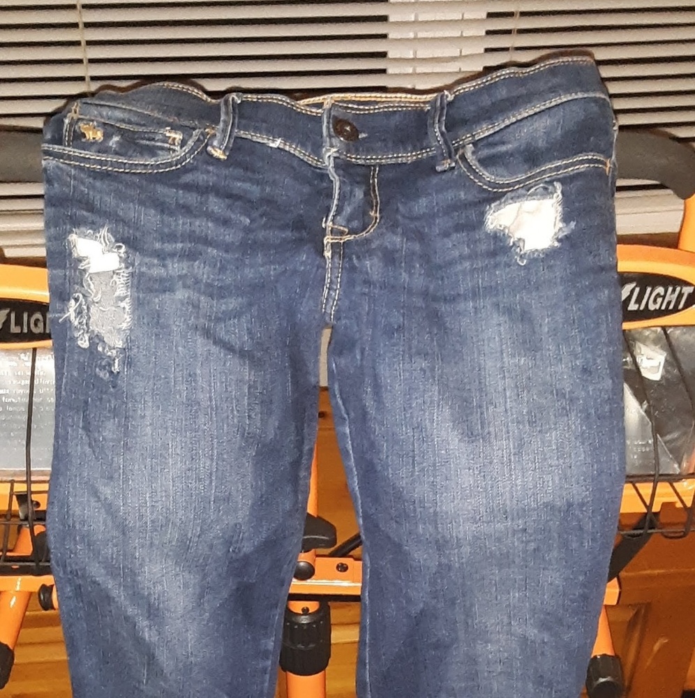 Vintage worn but perfect holey Abercrombie Jeans